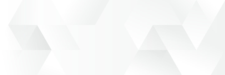 Wall Mural - abstract white geometric banner design background.