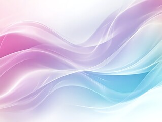 Leinwandbilder - Abstract Gradient Wave Design with Soft Pastel Colors for Backgrounds
