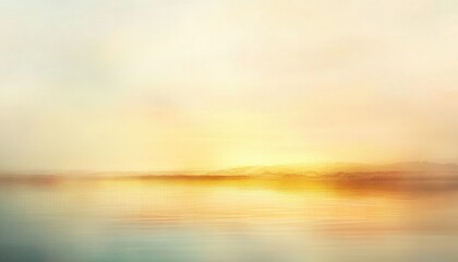 Poster - Serene Sunset Landscape with Pastel Colors and Calm Water