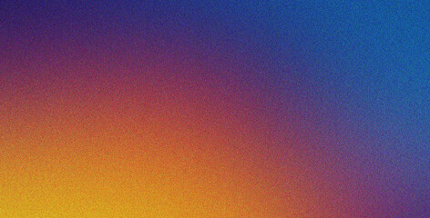 Canvas Print - blue yellow purple gradient background featuring and texture with noise effect abstract, blur, minim