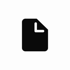 Poster - New document file icon vector sign