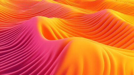 Poster - Vibrant and colorful abstract wave patterns flowing across a canvas in a beautifully rhythmic dance of colors and shapes inviting imagination.