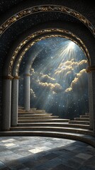 Wall Mural - Celestial Archway View