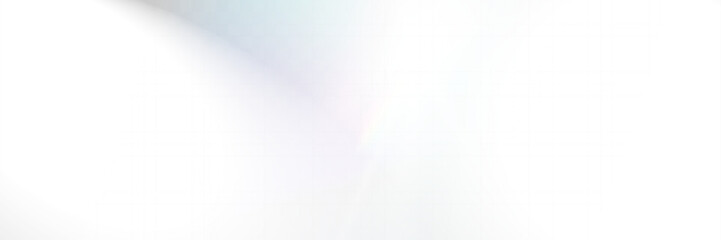 Wall Mural - bright white light explosion with lens flare, rainbow reflections, and sparkles on transparent backg