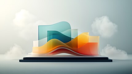 Poster - Colorful crystal abstract background
