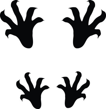 Bearded Dragon Footprint Design