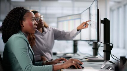 Poster - Accountant Using E Invoice Software Calculating Electronic