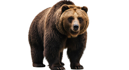 isolated grizzly bear