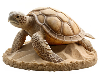 Wall Mural - turtle isolated on white background