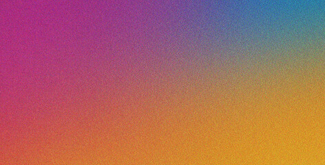 Poster - minimalist background in yellow cyan pink with abstract and soft gradient, noise, stylish style