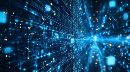 Poster - Isometric Big Data Network visualization, advanced analytics, interacting Data analysis, research, audit, demographics, Artificial Intelligence, planning, statistics, digital DNA structure, management