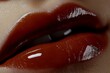 © schmidt - A woman's full lips, enhanced with Hyaluronic acid beauty fillers, appear particularly plump