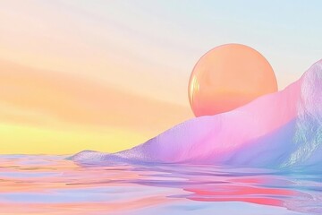 Poster - iridescent holographic rainbow foil texture as the background