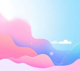 Poster - abstract design elementstransparent png of a holographic blurry gradient design with rainbow-colored