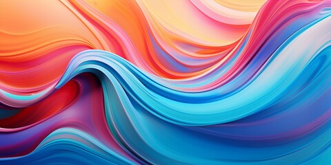 Wall Mural - Abstract background with colorful waves of liquid paint. Abstract wallpaper design for wall painting, 