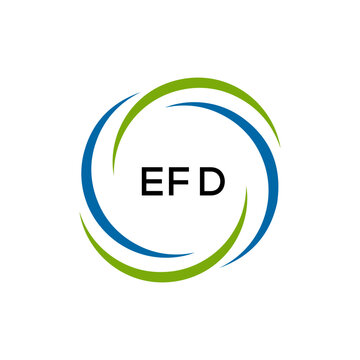 EFD creative minimalist letter logo.