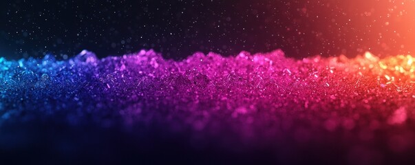 Fototapete - Vibrant Colorful Glitter Texture with Sparkling Light Effects