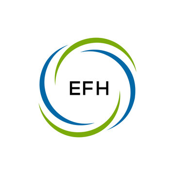 EFH creative minimalist letter logo.