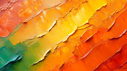 Poster - Colorful abstract painting with a rich palette and intricate brushwork that captures the eye and evokes a sense of joy and creativity.