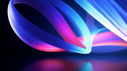 Poster - Abstract Swirl of Light: Dynamic streaks of light dance and intertwine, creating a vibrant and mesmerizing display. Illuminated colors create a sense of movement and futuristic elegance.