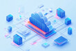 © Bojan - Isometric Data Flow in Cloud Computing Network