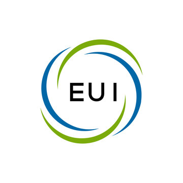 EUI creative minimalist letter logo.