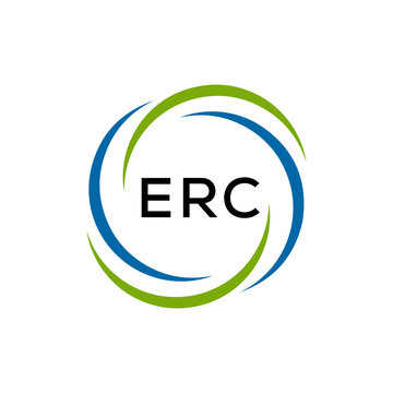 ERC  creative minimalist letter logo.