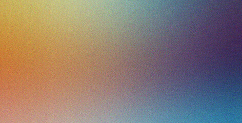 Wall Mural - abstract purple blue yellow style with noise texture and blur gradient, grainy, modern