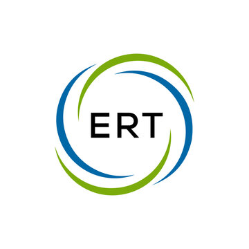 ERT creative minimalist letter logo.