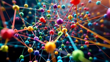 Poster - Dynamic network of vibrant molecular structures in motion