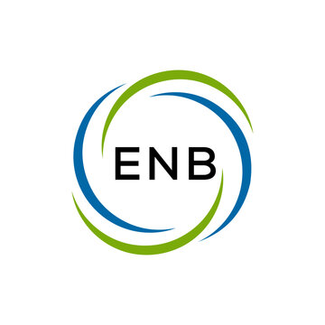 ENB creative minimalist letter logo.