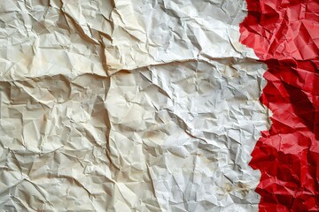 Poster - Crumpled paper creates a textured and artistic background with room for text