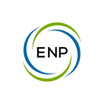 ENP creative minimalist letter logo.