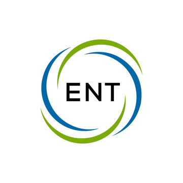 ENT creative minimalist letter logo.