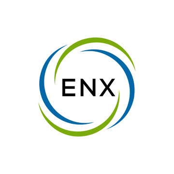 ENX creative minimalist letter logo.