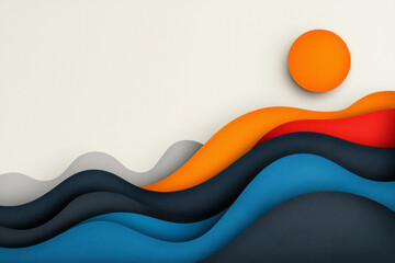 Poster - Creative vector illustration of multiple upward-curving lines, signifying continuous progress,