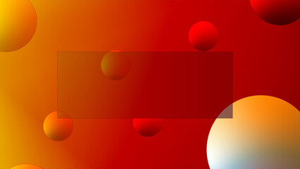 Poster - Geometric gradient colorful abstract background with yellow pink crowns