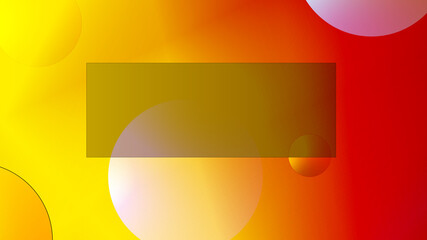 Poster - Landing page Template - Fluid abstract design with Orange gradient - Trendy background