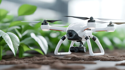 Poster - Drone technology revolutionizing agriculture enhancing crop monitoring and management in rural farms