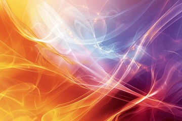 Poster - Abstract background forming wavy lines and particles with a modern artistic feel