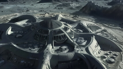Poster - The advanced facility is designed for asteroid regolith extraction and processing in space.