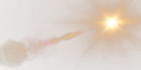 Poster - golden sunlight overlay in png format with radiant sunrays, soft flares, and gentle glare effects. t