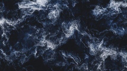 Poster - Dark blue and white background creating a striking contrast with a velvety texture that evokes depth and elegance in design.