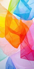 Aufkleber - Chromatic Harmony Translucent Geometric Abstract Exploring Perceptual Depth Through Vibrant Multilayered Color Fields - Contemporary Digital Art and Wellness Design Inspiration