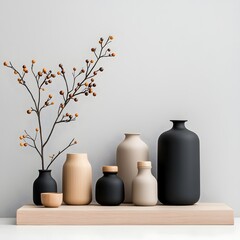 Poster - Carefully curated collection of storage solutions in an array of materials and sizes including cardboard wicker and metal containers