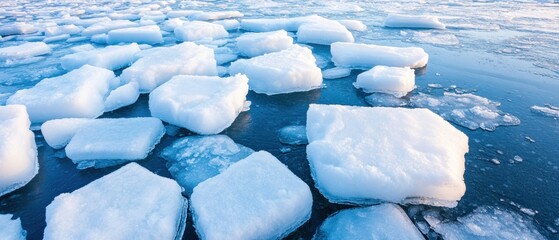 Aufkleber - Climate Crisis Visual Ethereal Arctic Ice Fragmentation Documenting Global Warming Impacts - Sustainable Environmental Research and Ecological Transformation Narrative