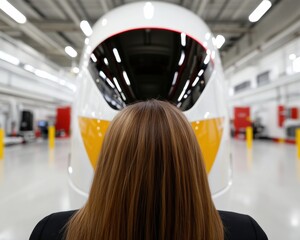 Aufkleber - Hypermodern Transport Futures Sleek Electric Vehicle Design Innovation in Next-Generation Industrial Workspace - Sustainable Mobility Breakthrough