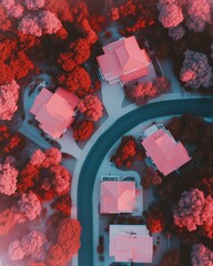 Poster - Algorithmic Urban Design Next-Gen Suburban Topography with Infrared Landscape Mapping - Innovative Residential Planning and Sustainable Community Architecture