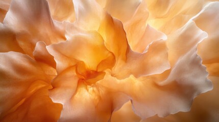 Poster - A delicate peach and cream floral composition that embodies softness and tranquility, evoking feelings of serenity and beauty in a lush, artistic setting.
