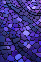 Poster - Vibrant purple mosaic tiles create a stunning visual pattern on a surface
